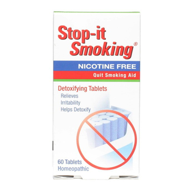 NatraBio Natrabio Stop It Smoking Detoxifying Tablets, Nicotine Free