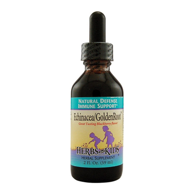 Herbs For Kids Echinacea And Golden Root Blackberry Alcohol Free, 2 Fl Oz