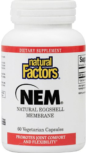 Natural Factors NEM - Eggshell Membrane, 60 Veg Caps 500 Mg