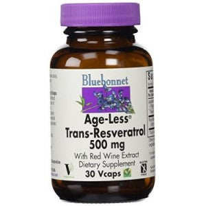 Bluebonnet Edad-Menos De Trans-Resveratrol 500 Mg