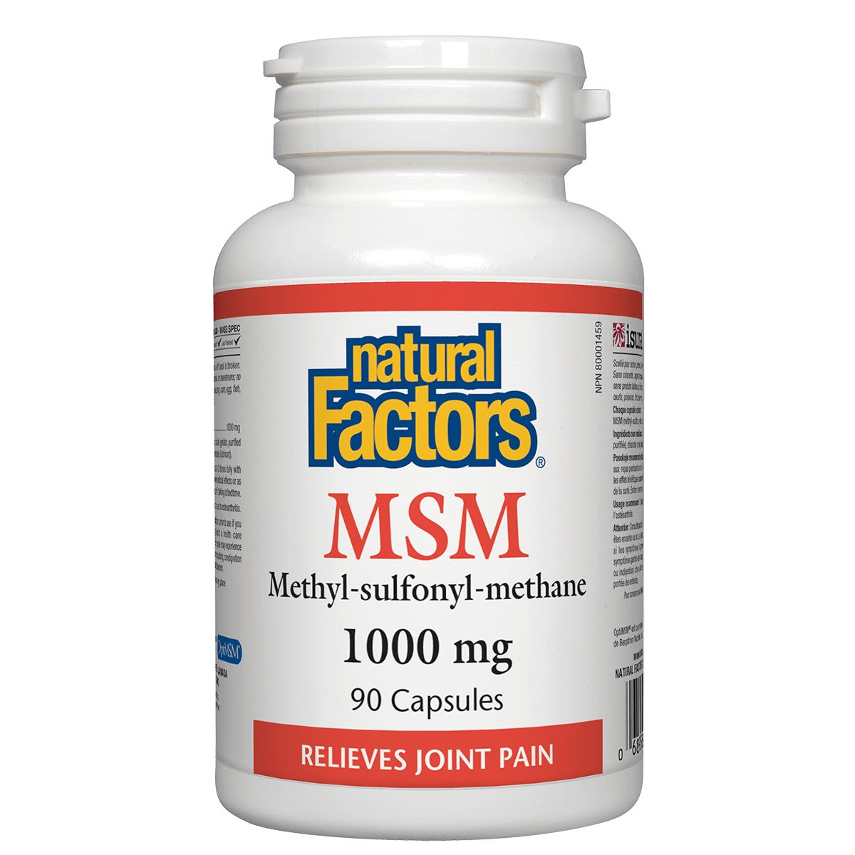 Natural Factors MSM 1, 000 Mg, 90 Capsules