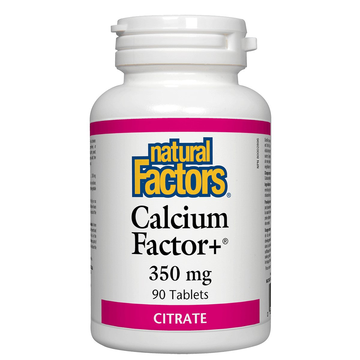 Natural Factors Calcium Citrate 350 Mg, 90 Tablets