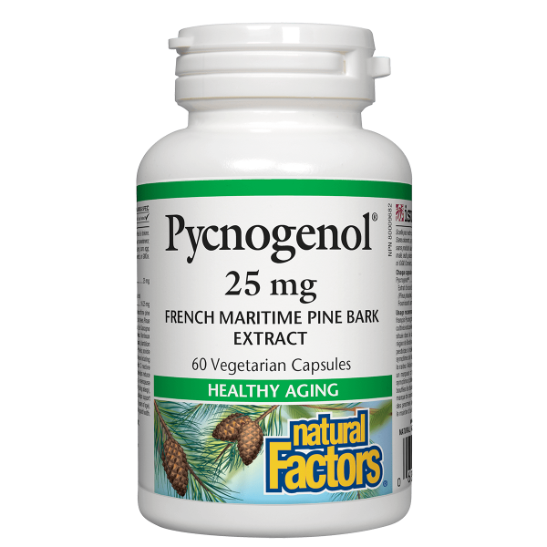 Natural Factors Pycnogenol Pine Bark 25 Mg, 60 Capsules