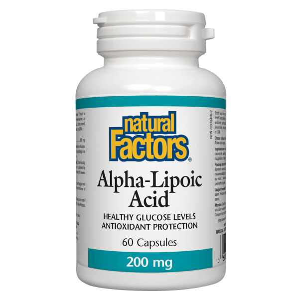 Natural Factors Alpha-Lipoic Acid 200 Mg, 60 Capsules