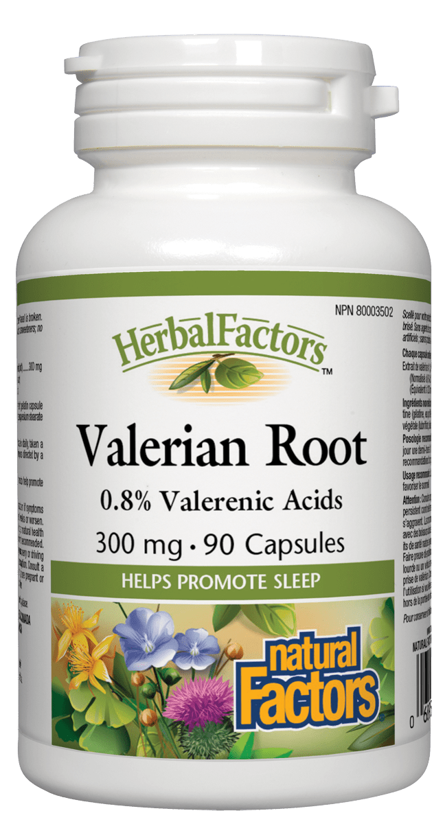 Natural Factors Valerian Root, 90 Caps