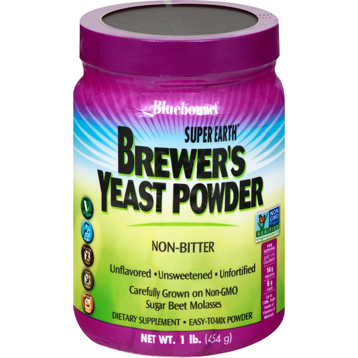 Bluebonnet Super Earth Brewer's Yeast Powder, 1 Lb