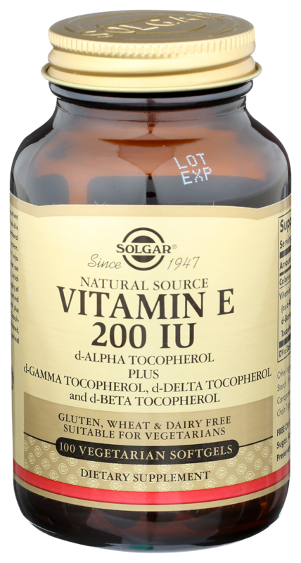 Solgar Vitamin E 200 Mg Mixed, 100 Softgels