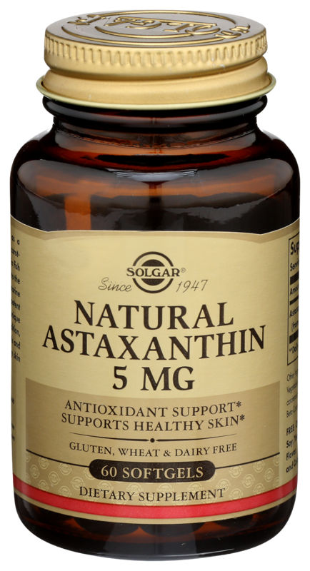 Solgar Natural Astaxanthin, 5 Mg, 60 Softgels