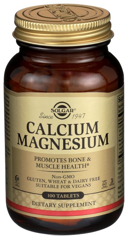 Solgar Calcium Magnesium Dietary Supplement, 100 Tablets