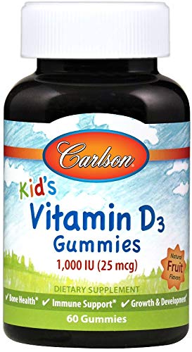 Carlson Labs Kid's Vitamin D3 Gummies Laboratories 60 Gummy