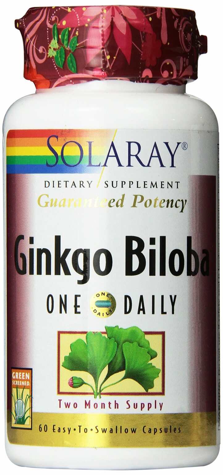 Solaray Ginkgo Biloba Leaf Extract 120 Mg One Daily