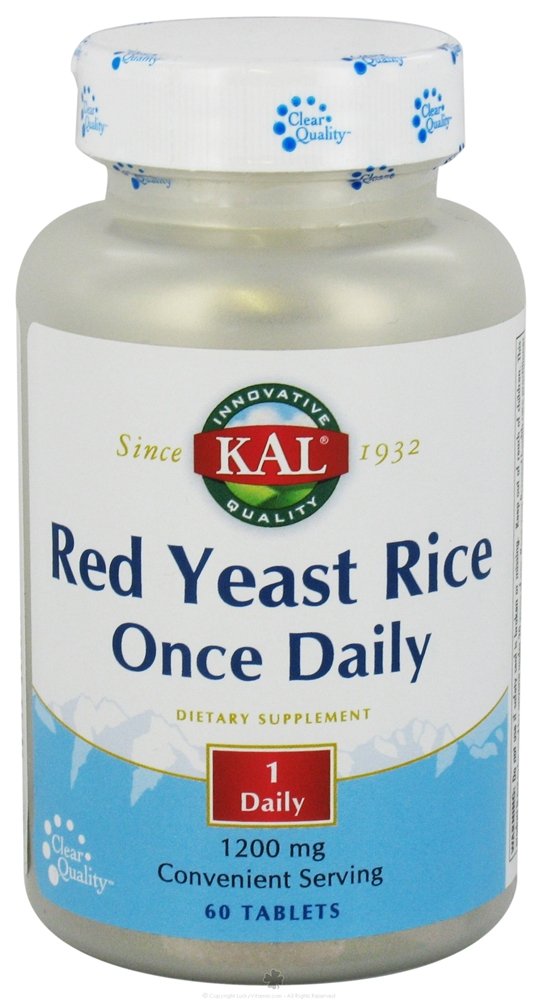 Kal Red Yeast Rice Once Daily 1200 Mg, 60 Tablets