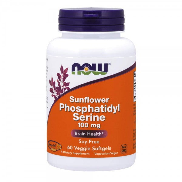 NOW Foods Sunflower Phosphatidyl Serine 100 Mg 60 Softgels