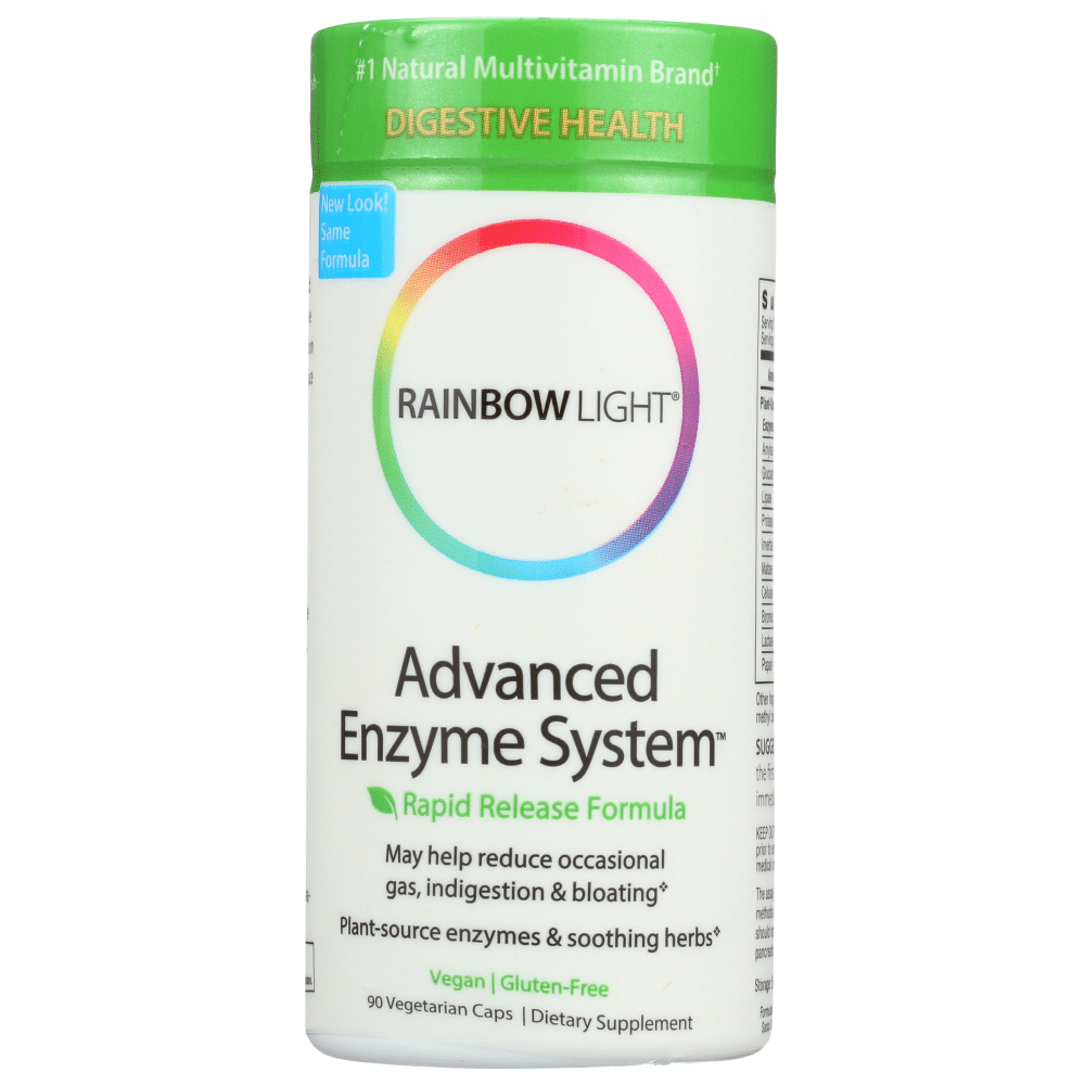 Rainbow Light Advanced Enzyme System Rapid Release Formula, 90 Vegetarian Capsules