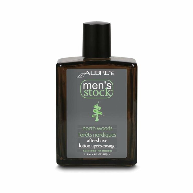 Aubrey Organics Men's Stock, North Woods After Shave, Classic Pine, 4 Fl Oz (118 Ml)