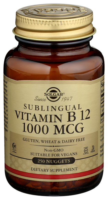 Solgar Vitamin B12 Chewable Sublingual Tablets 1000 Mcg