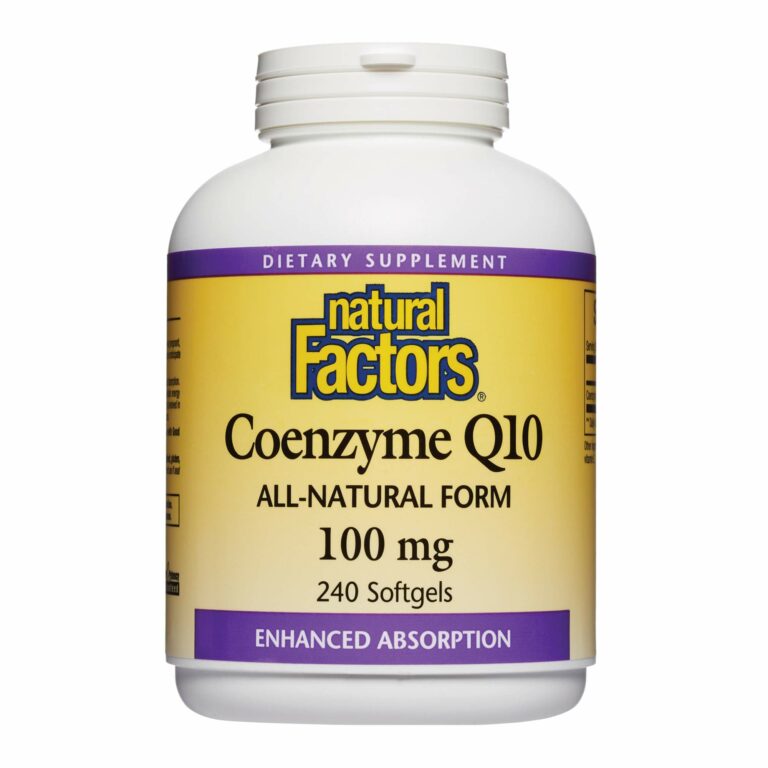 Natural Factors Coenzyme Q10 100 Mg In A Base Of Rice Bran Oil