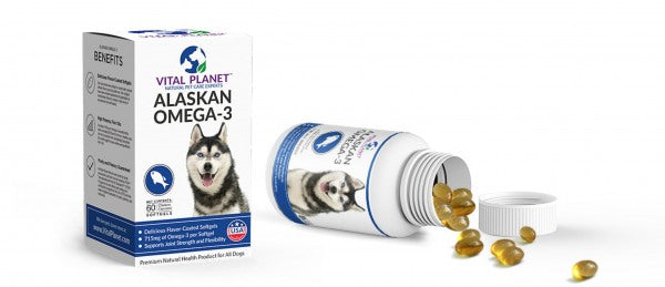 Vital Planet Alaskan Omega-3 For Dogs – 60 Chewable Softgels