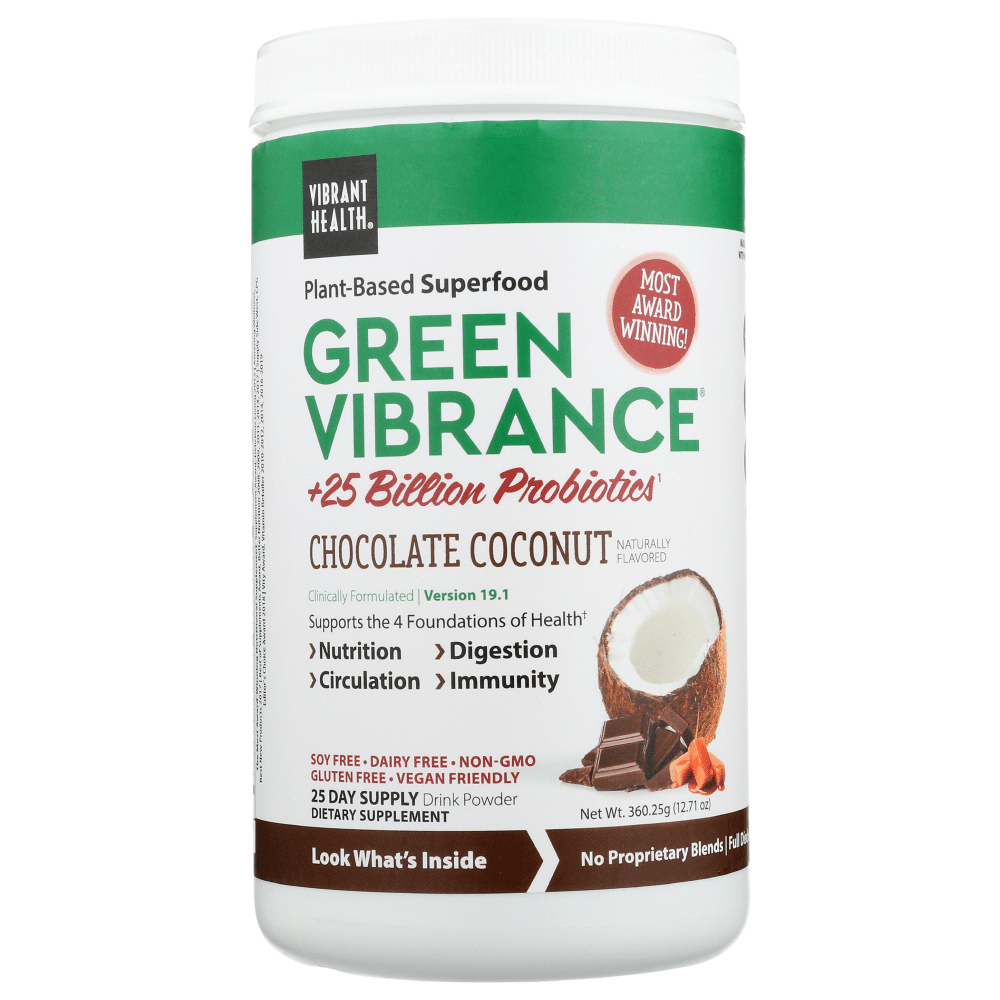 Vibrant Health Green Vibrance Chocolate Coconut, 12.51 Oz