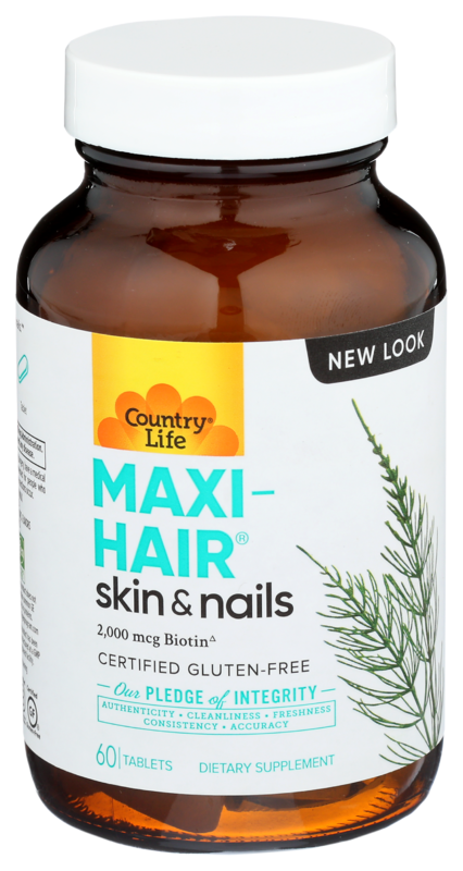 Country Life Maxi Hair Maximized, Time Release, 60 Tablets
