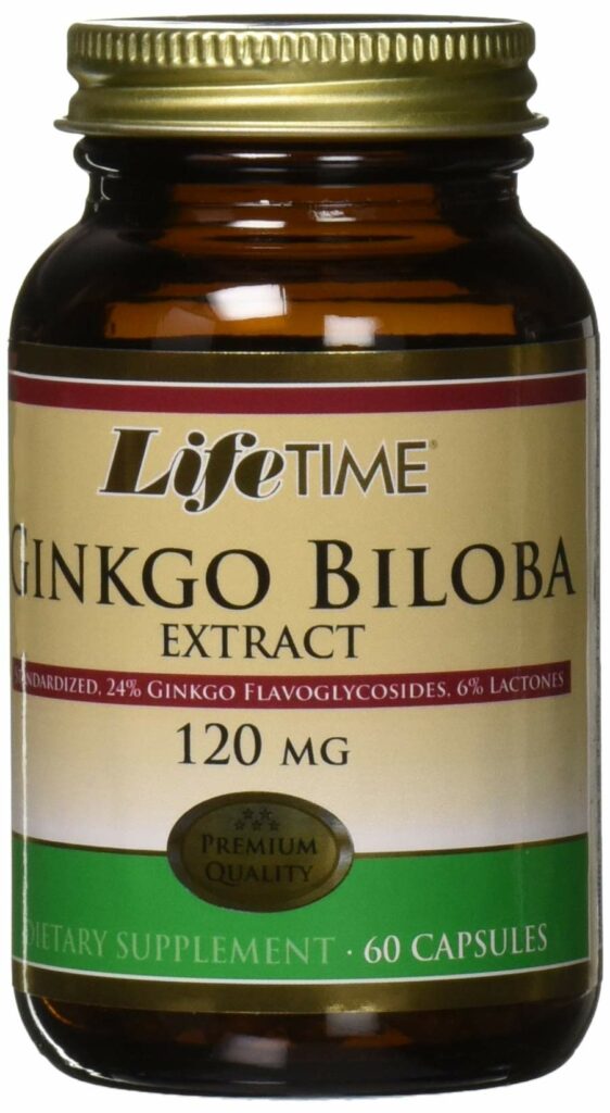 Lifetime Ginkgo Biloba Standardized Extract 60 Caps By Life Time Nutritional Specialties