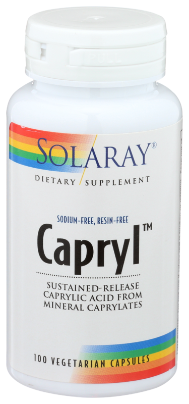 Solaray VitaminLife: Capryl Sodium & Resin Free 100 Caps