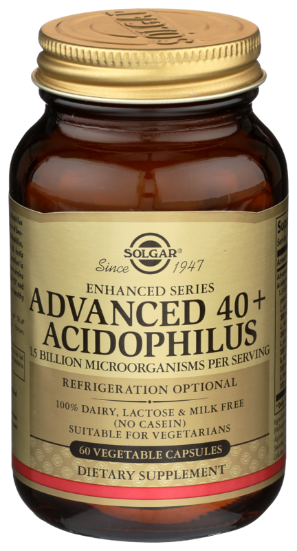 Solgar Advanced 40+ Acidophilus Vegetable Capsules 60 V Caps