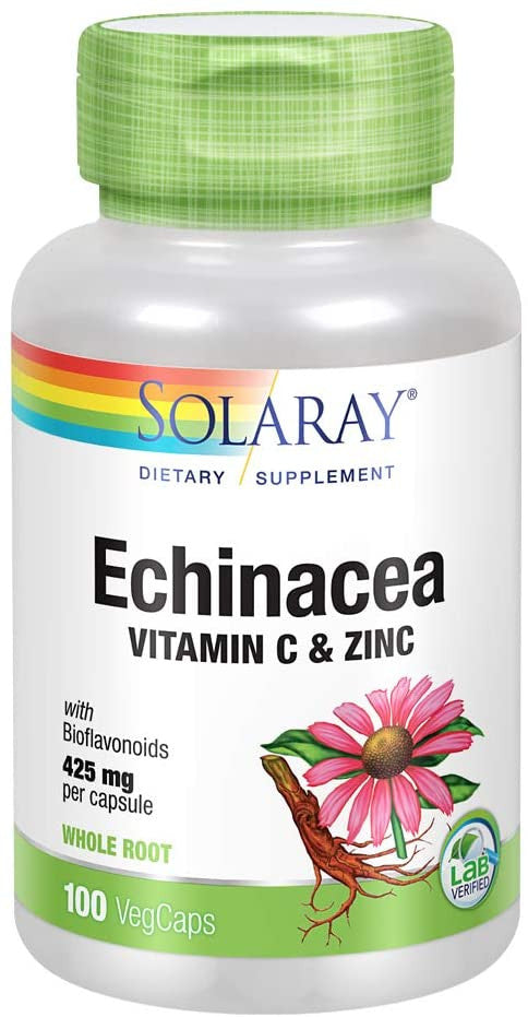 Solaray Echinacea Vitamin C & Zinc 425 Mg