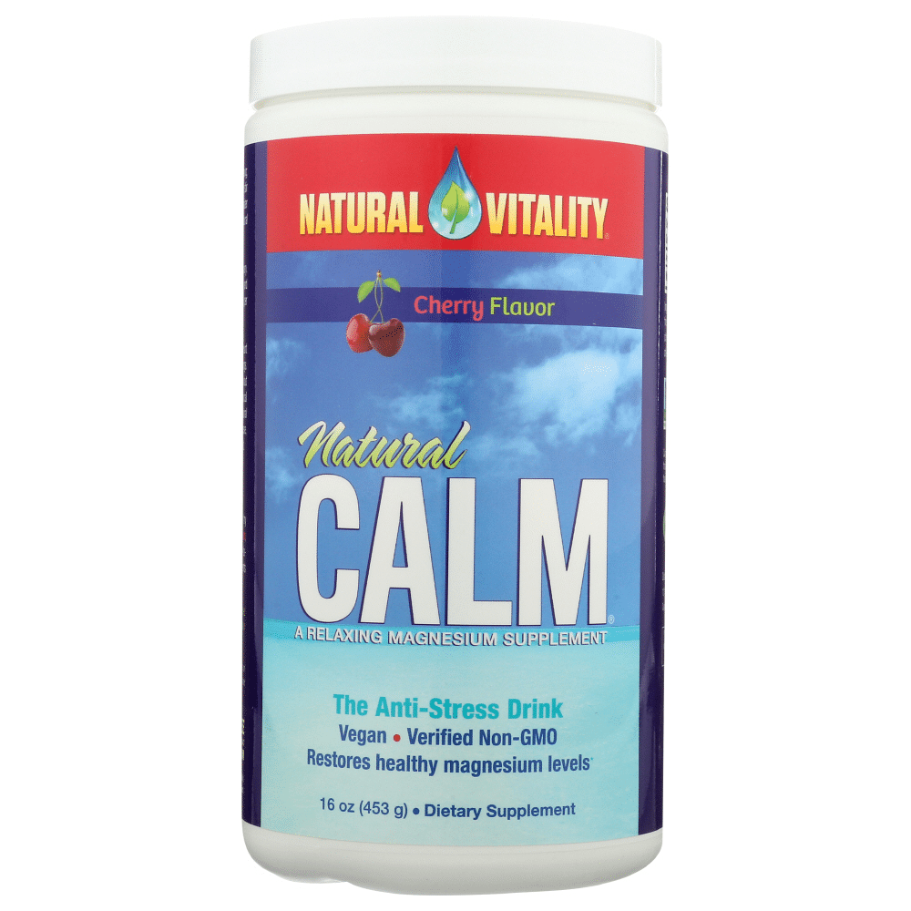 Natural Vitality Calm Magnesium Powder, Cherry, 16oz