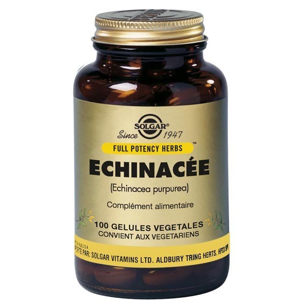 Solgar Echinacea Full Potency Herbs, 100 Vegetable Capsules