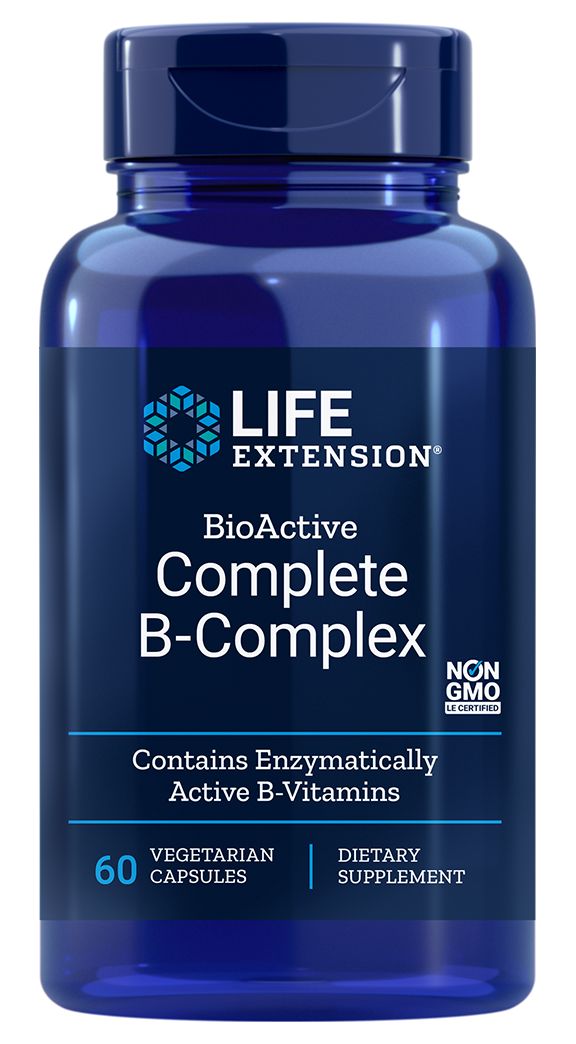 Life Extension Bio Active Complete B Complex, 60 Vegetarian Capsules