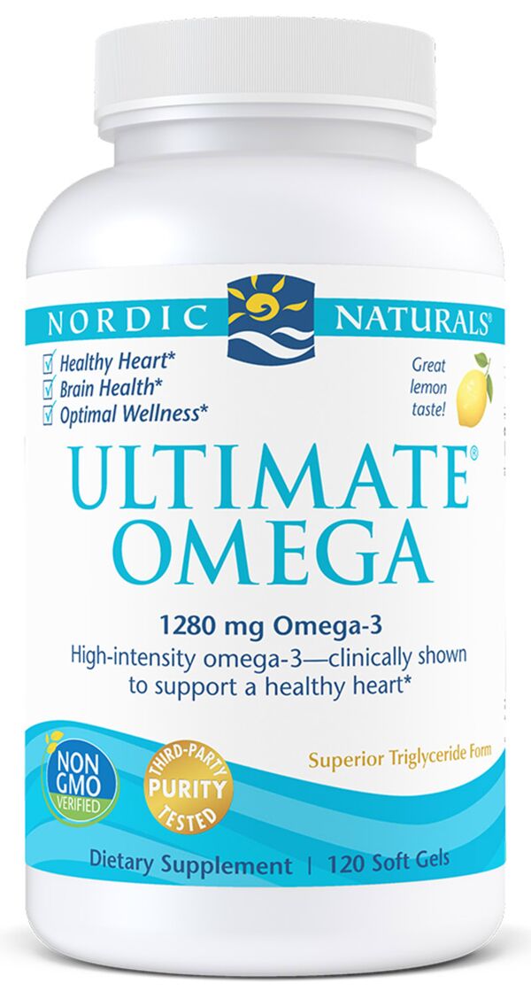 Nordic Naturals Ultimate Omega, Lemon, 1, 280 Mg, 120 Soft Gels