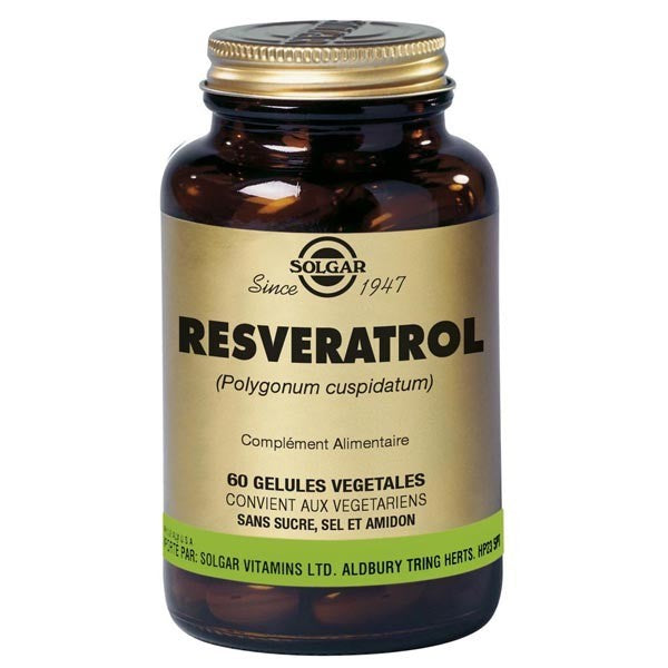 Solgar Resveratrol 100 Mg, 60 Vegetable Capsules