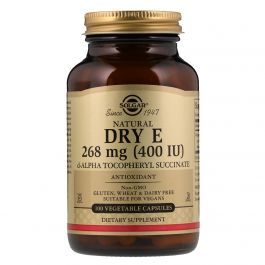 Solgar Natural Dry E, 400 IU, 100 Veggie Caps