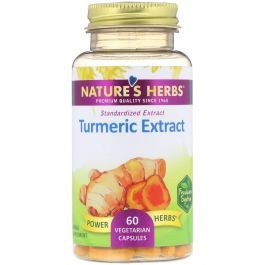 Nature's Herbs Экстракт Куркумы, Turmeric Extract, 60 Кап