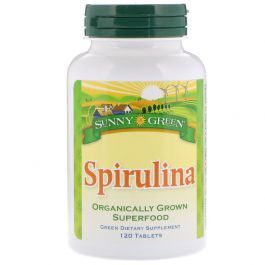 Sunny Green Спирулина, Spirulina, 120 Таблеток