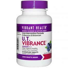 Vibrant Health U.T. Vibrance, Mannose & Botanicals, 1, 145 Mg, 50 Vegipure Tablets