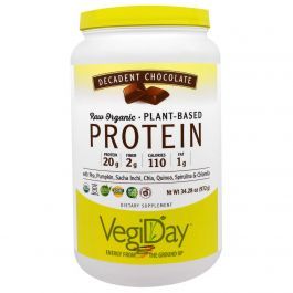 Natural Factors Растительный Протеин, Декадентский Шоколад, Plant-Based Protein, Органик, 972 Г
