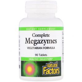 Natural Factors Complete Megazymes For Improved Digestion, 90 Tablets