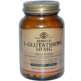 Solgar Reduced L-Glutathione, Free Form, 50 Mg, 90 Veggie Caps