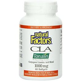 Natural Factors CLA Tonalin Linoleic Acid 1, 000 Mg, 60 Softgels ...