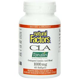 Natural Factors CLA Tonalin Linoleic Acid 1, 000 Mg, 60 Softgels