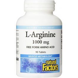 Natural Factors L-Arginine 1, 000 Mg, 90 Tablets
