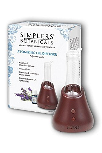 Simplers Botanicals Atomizing Oil Diffuser, Professional Quality 1 Unit Diffuser