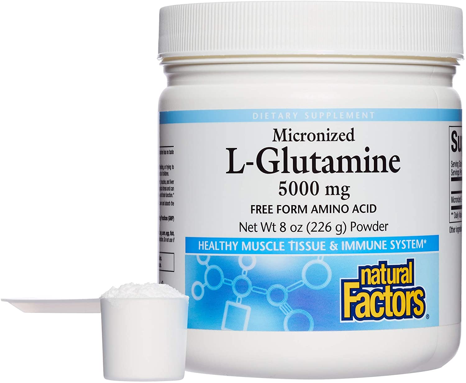 Natural Factors Micronized L-Glutamine 5g Per Serving 300g