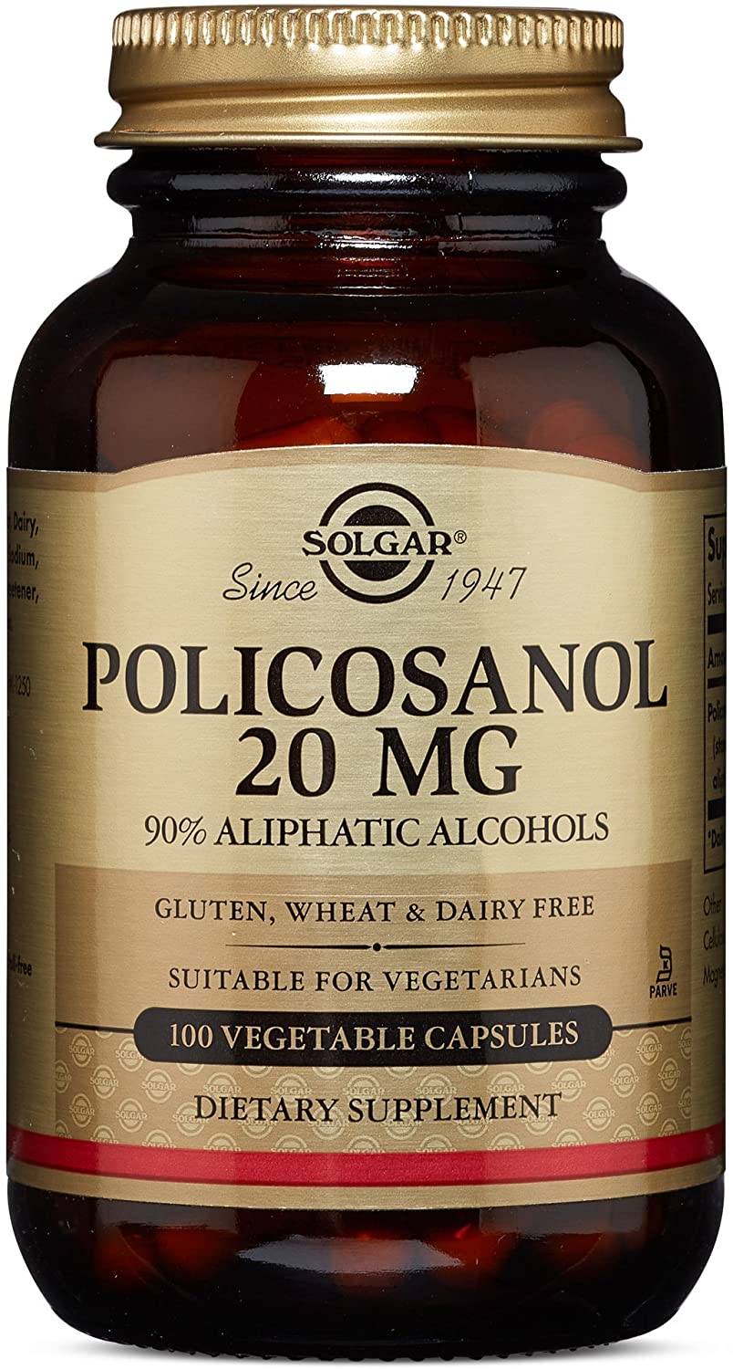 Solgar Policosanol 20 Mg Veg, 100 Vegetable Capsules