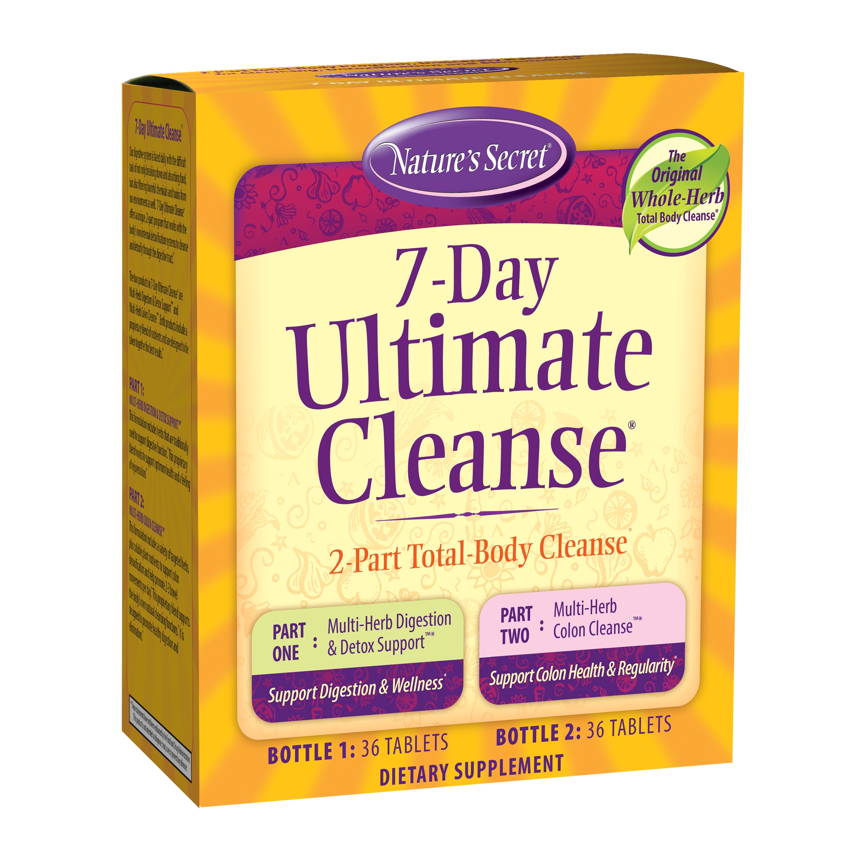 Nature's Secret Ultimate Cleanse 2-Part Total Body Detoxification & El ...