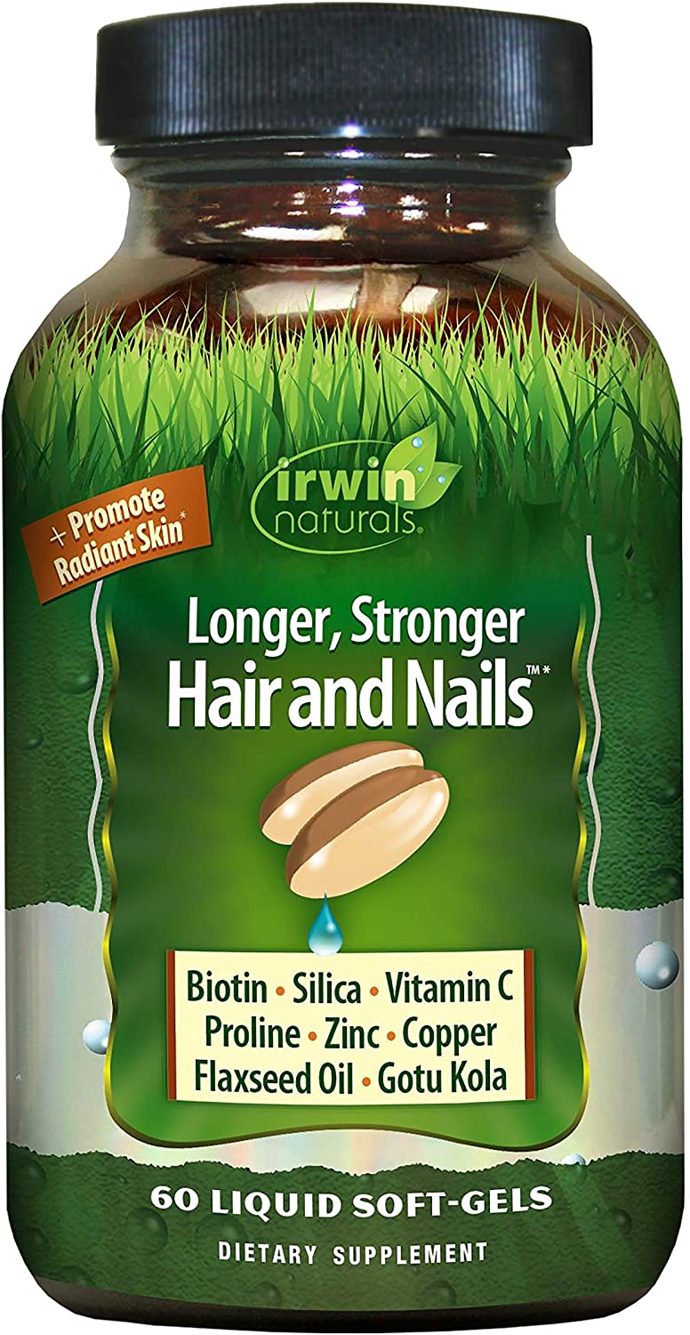 Irwin Naturals Healthy Skin & Hair Plus Nails Dietary Supplement Liquid Soft-Gels - 60ct