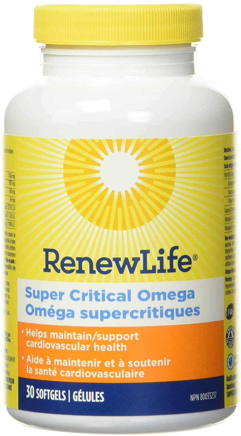Renew Life Re Norwegian Gold Adult Fish Oil Supplement, Super Critical Omega-3 Orange