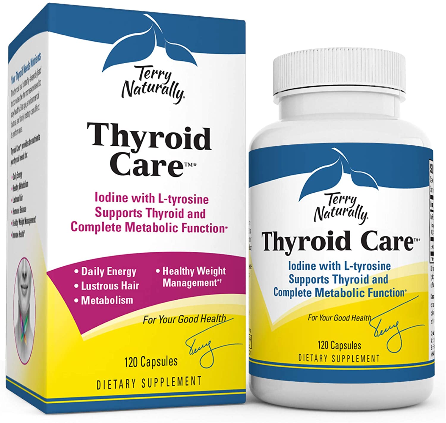 Terry Naturally Thyroid Care, 120 Capsules